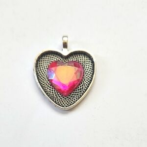 Heart-Shaped Pink Pendant
